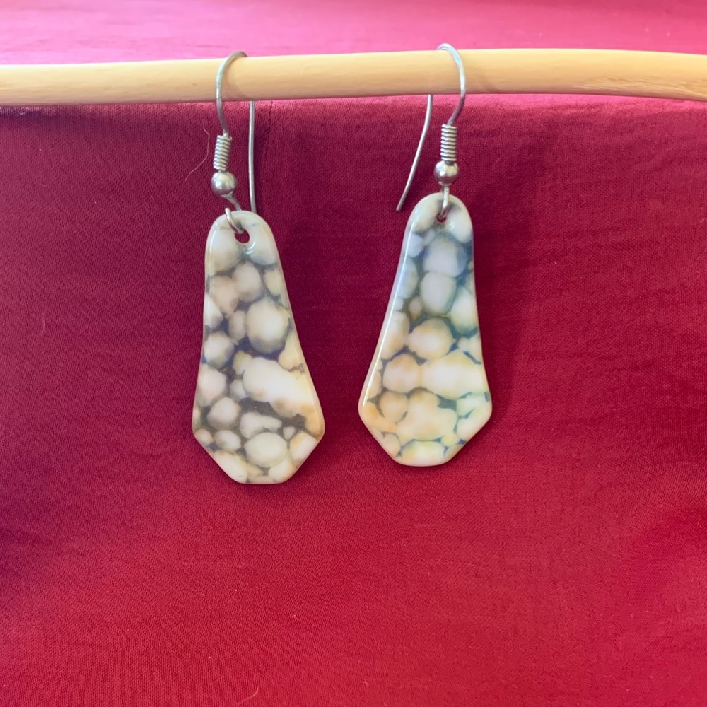 Glass earrings